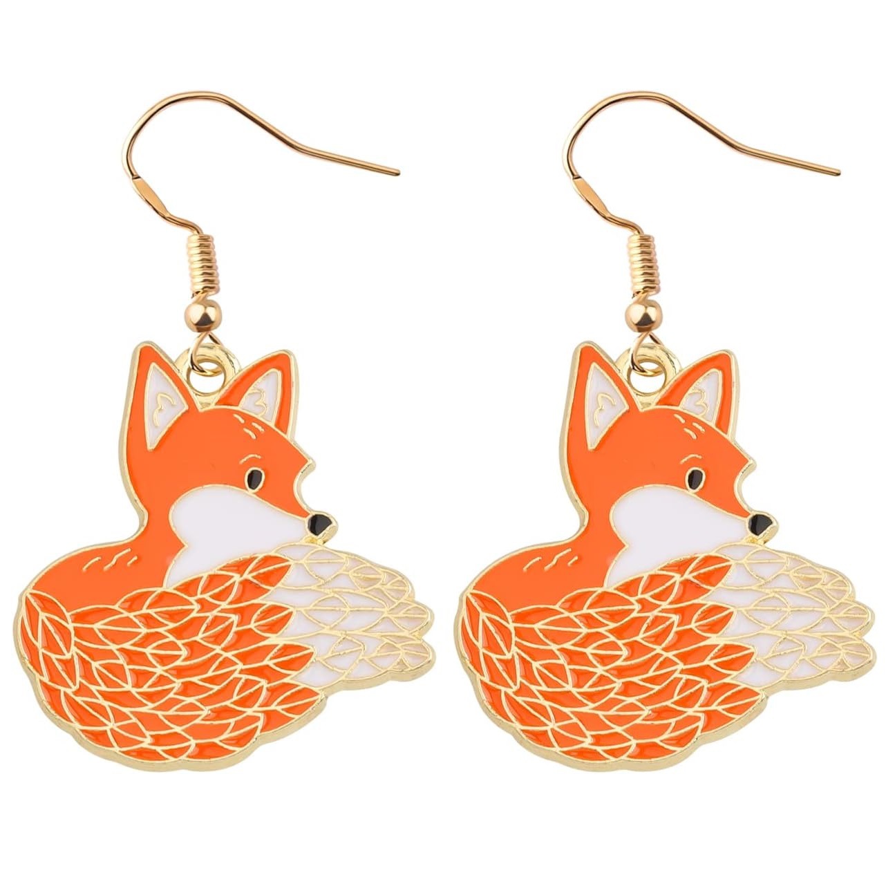 Fashionable  Personalized Forest-Style Cartoon Fox Earrings