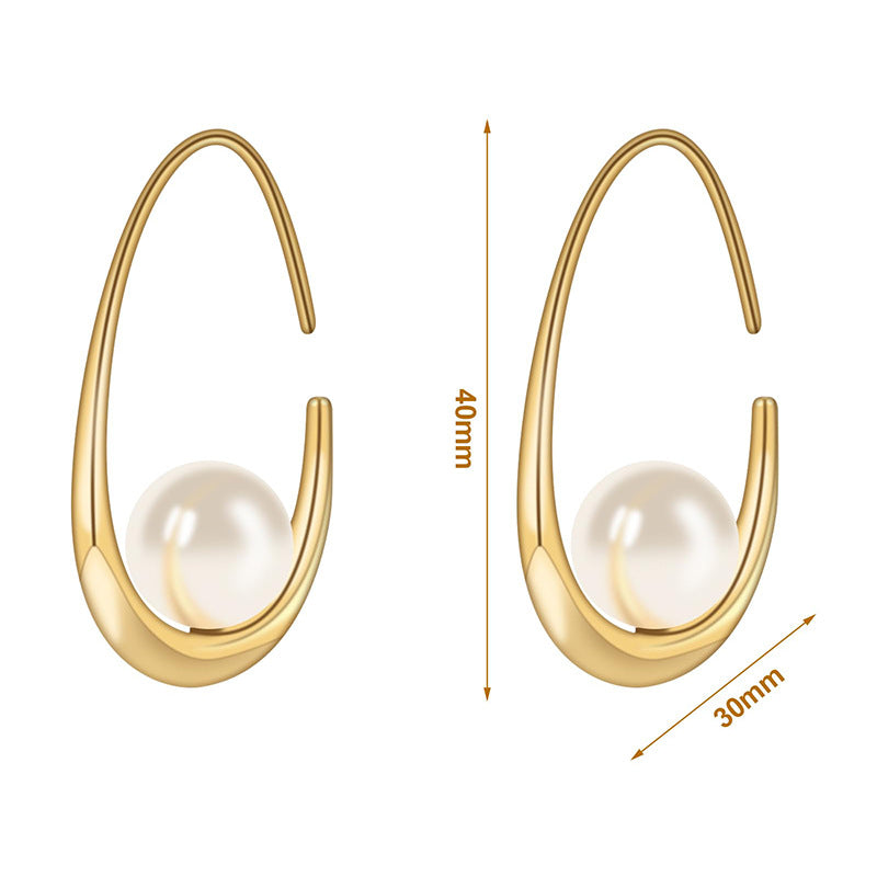 Stainless Steel High-End Irregular Trendy Earrings