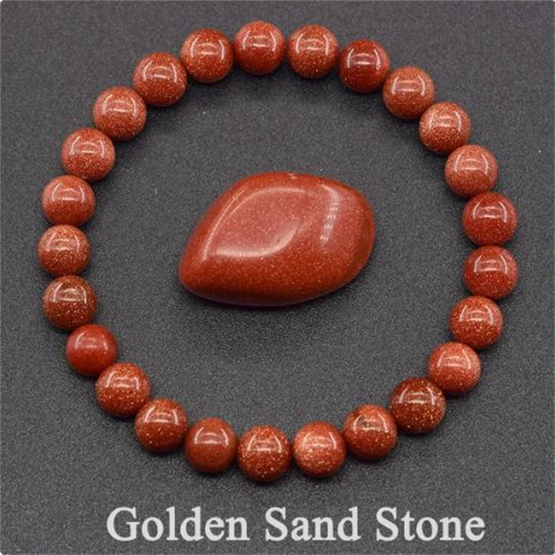 Rose Stone Agate Mixed Colorful Beads Bracelet