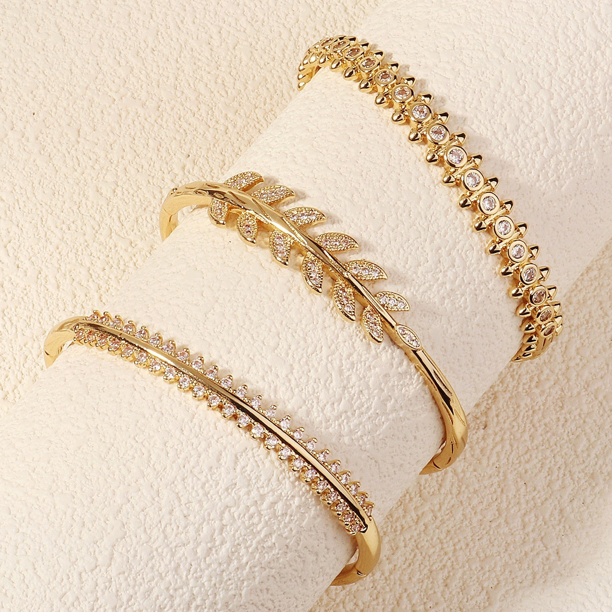 Women's Non-fading Bracelet Copper Inlaid Zirconium Buckle Bracelet