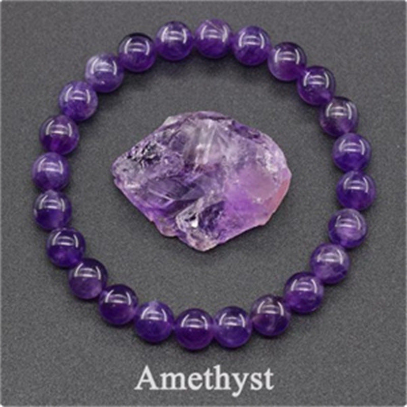 Rose Stone Agate Mixed Colorful Beads Bracelet