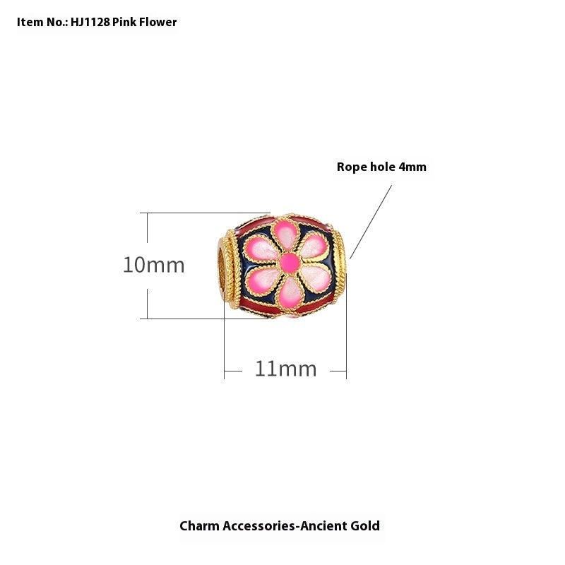 Alluvial Gold Ancient Yellow Gold Lucky Beads Diy Accessories