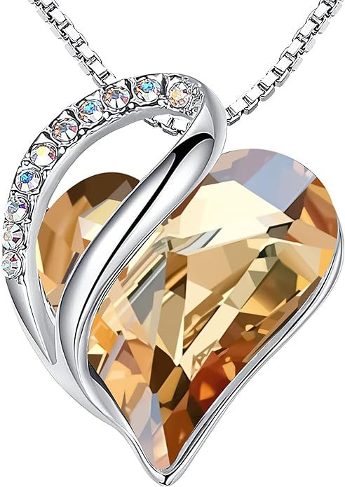 Geometric Heart Of The Ocean Crystal Necklace High-End